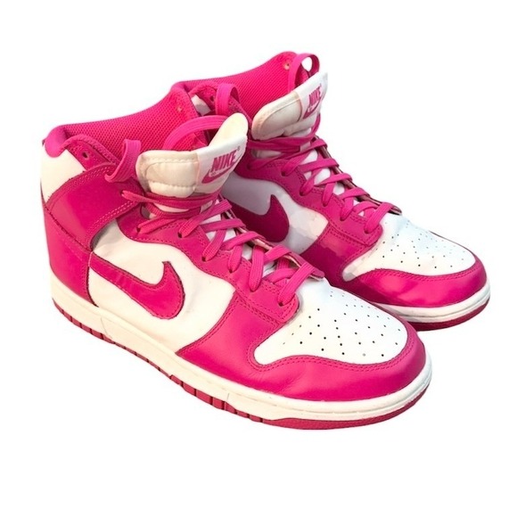Nike Shoes - Nike Dunk High Pink Prime White Sneakers SIZE 10